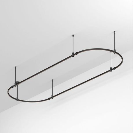 Трек ART-APRIORI-OVAL-ROD-400-3000x1000 (BK) (ARL, IP20 металл, 3 года) - 048508 Arlight