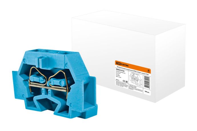 Микроклемма модульная МКМ 2,5мм2 синяя | SQ0822-0105 TDM