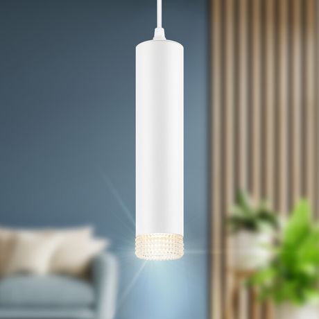 Светильник подвесной (подвес) PL18 WH/CL MR16 GU10 потолочный цилиндр белый, прозрачный | Б0058481 ЭРА