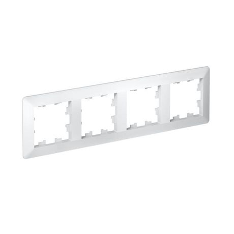 Рамка 4-м AtlasDesign Air бел./дым. бел. SE ATN220104 APC