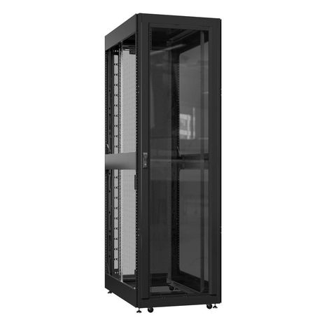 Шкаф серверный 52U 800х1000 передняя дверь: стекло IP41. задняя двустворчатая перфорированная IP20. боковые панели: без. цвет: черный RAL9005 - EX 8052.9140 SYSMATRIX