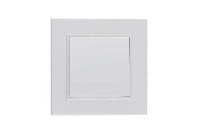 Выключатель 1-клав. Karea LINE STAR жемчуж. Makel 86100001