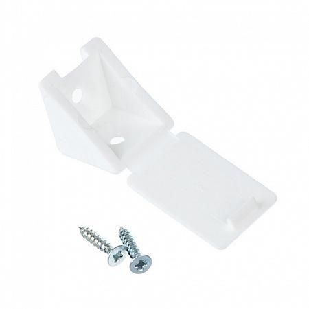 Мебельный уголок с шурупом - белый (4 шт) пакет Tech-Krep 108982