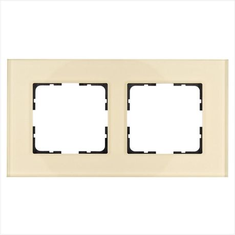 Рамка 2-м G-Glass стекло шампань Champagne Gold Jasmart G1002GG