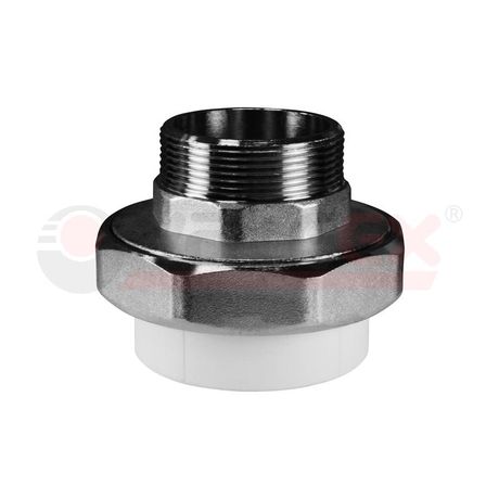 Муфта разъемная 20 х 1/2' НР полипропиленовая PPR белая - 00000014653 VALFEX 10156015
