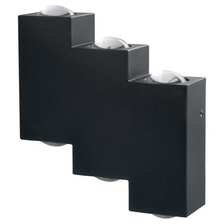 Светодиодный светильник аритектурный 6*1W, 600Lm, 4000K, черный DH110 | 11704 FERON