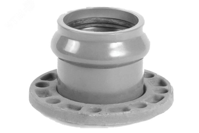 Патрубок раструбный с металлическим фланцем 110/100 т ХЕМКОР 2181151