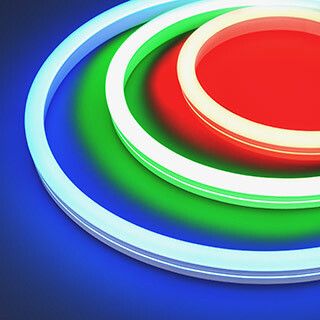 Светодиодная лента герметичная MOONLIGHT-SIDE-B84-12x24mm 24V RGB (12 W/m, IP68, 5m, wire x2) (Arlight, Вывод кабеля прямой) | 042751 Arlight