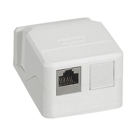 Накладная монтажная коробка Mosaic для 1 или 2 разъемов RJ45 Keystone | 632779 Legrand