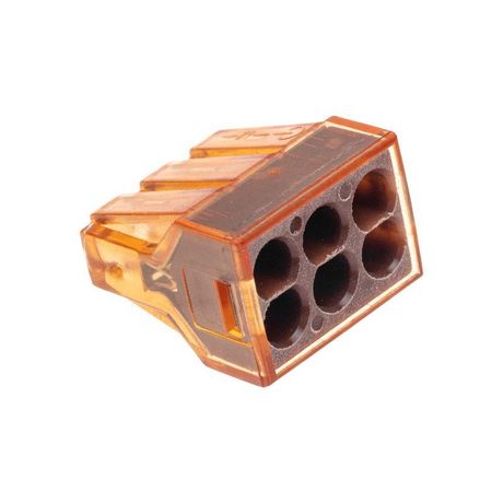 Экспресс-клемма СМК 773-606 с пастой, 6-проводная 0,75-4 мм² (блистер 5 шт/уп) | 07-5276-5 REXANT MEET