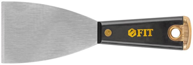 Шпатель для удаления ржавчины профи толщ. лезвия 1мм пластик. ручка сметал. бойком 2. 5дюйм (63мм) FIT 06395 РОС