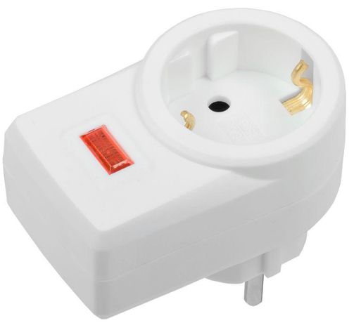 Фильтр сетевой СФ-01 1 место 2P+PE 16А белый IEK - WFP10-16-01-K01