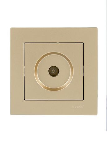 Розетка ТВ проходная VESNA зол. LEZARD 742-3688-129