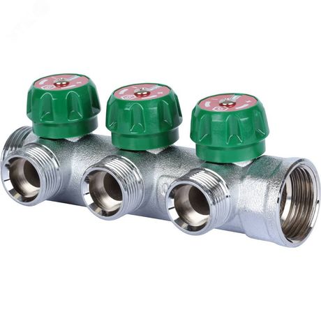 Коллектор распределительный 1' х 3 выхода 3/4' ЕК - SMB-6850-013403 STOUT RG008UJF58O77P