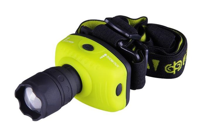 Фонарь светодиодный налобный H2-L1WZ-3AAA-gn(1W LED. zoom) зеленый - 4897062851468 ФАЗА