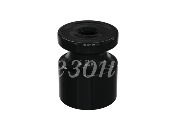 Изолятор пластиковый для наружного монтажа витой электропроводки, D20х24мм, цвет - черный, серия УСАДЬБА, ТМ МЕЗОНИНЪ(100 шт /уп) | GE30025-05 Green GREENEL