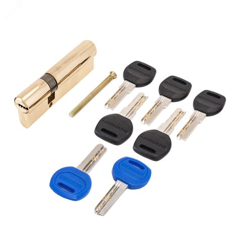 Механизм цилиндровый для врезных замков, АЛЛЮР DL-01 90 (30х10х50) BP золото - 1290 ПТК