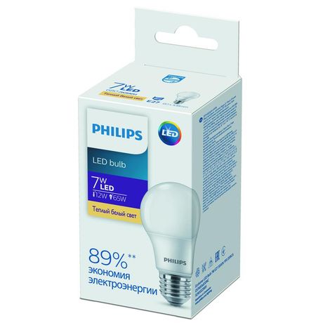 Лампа светодиодная Ecohome LED Bulb 7W E27 3000K 1PF | 929002298967|Philips 871951427258300