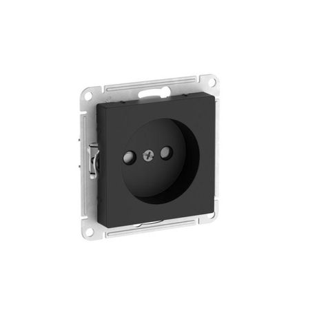 Розетка AtlasDesign 16А без заземл. защ. шторки быстрозажим. клем. механизм карбон SE ATN001049S APC