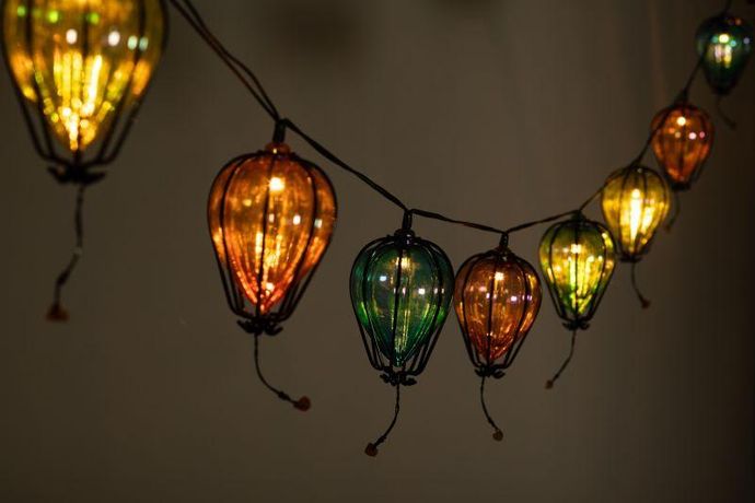 Гирлянда садовая Воздушные шарики на солнечной батарее 3,8 м (длина рабочей части 1,8 метров) 10 LED ERASF23-21 ЭРА - Б0062370