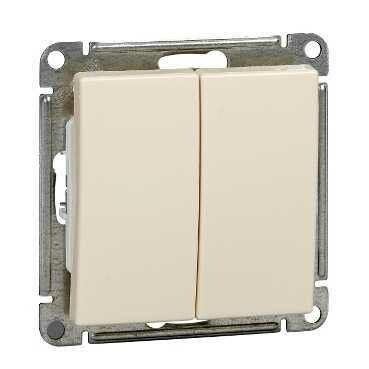 Переключатель проходной 2-кл. СП W59 10А IP20 10AX механизм сл. кость SE VS610-256-2-86 APC