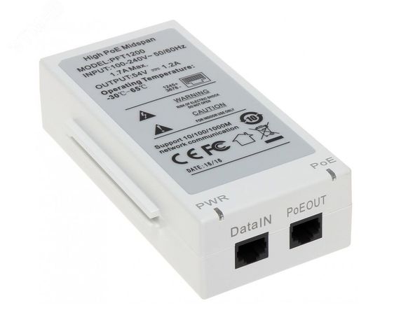 Инжектор POE - DH-PFT1200 Dahua 103567