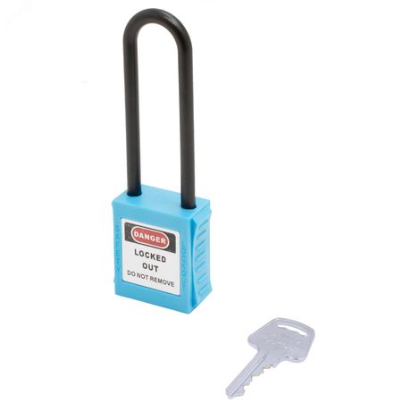 Замок безопасности навесной нейлоновая дужка BD-G33 Blue - 10261 ПТК