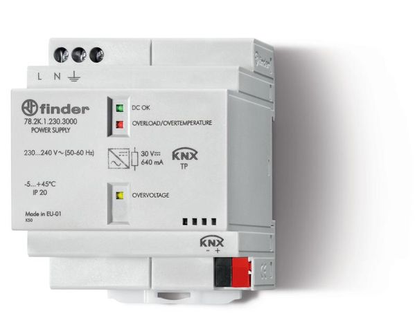 Импульсный источник питания KNX; вход 110...240В AC; упаковка 1шт. | 782K12303000PAS Finder