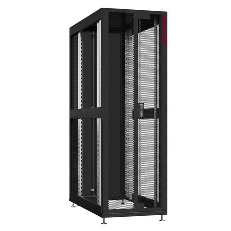Шкаф серверный 48U 800х1200 передняя дверь: двустворчатая перфорированная IP20. задняя глухой металл IP51. боковые панели: без. цвет: черный RAL9005 - NS 8248.9450 SYSMATRIX
