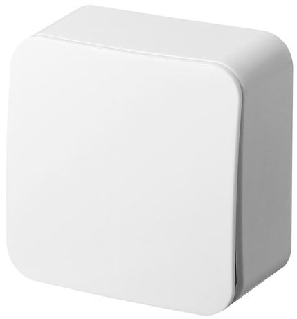 Выключатель кнопочный 1кл накладного монтажа цвет белый 10A 250В - FS3010W Jasmart