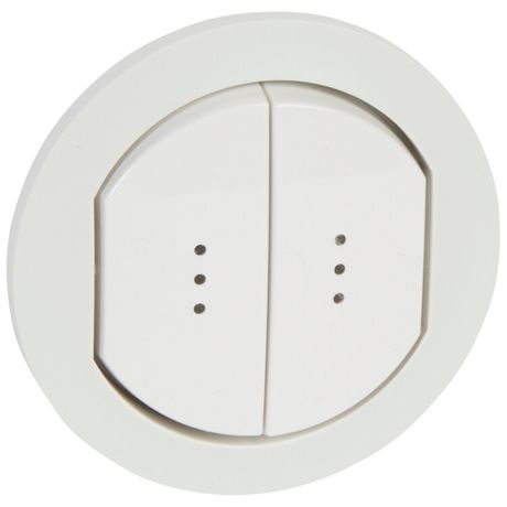 Клавиша двойная для выкл. с подсветкой IP44 Leg 067804 Legrand