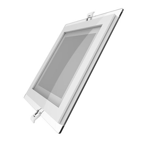 Светильник светодиодный встраиваемый ДВО-18 Вт 1480 Лм 4000К квадрат IP20 монтажный d155х155 мм 200х200х30 220-240 В декоративное стекло Glass Gauss - 948111218