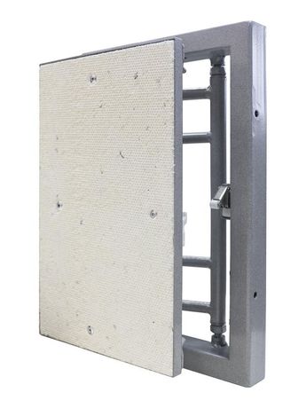 Люк под плитку 400х500мм на петле окрашен. метал. EVECS D4050 ceramo steel ЭРА