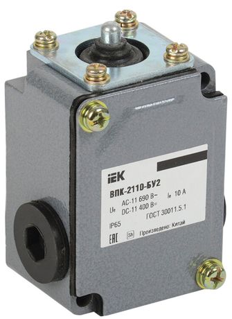 Выключатель концевой ВПК-2110-БУ2, толкатель, IP65, IEK - KV-1-2110-1