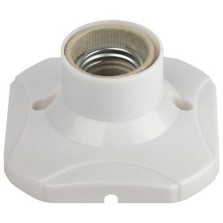 Эра Б0069218 Патрон-основание E27 керамика бел