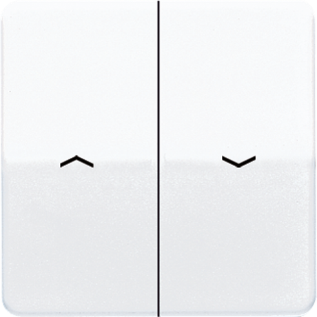 Клавиши для выключателя управления жалюзи 509VU и кнопки 539VU; белые | CD595PWW Jung