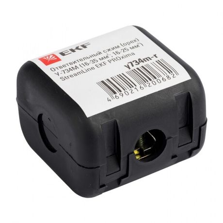 Сжим ответвительный (орех) У-734М (16-35 мм2, 16-25 мм2) розничный стикер StreamLine - y734m-r EKF