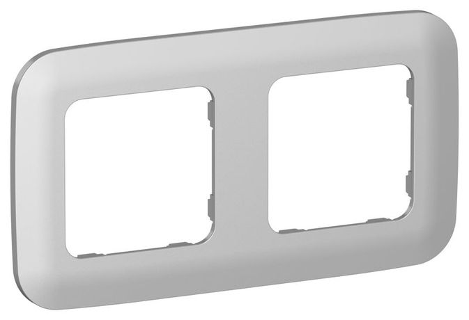 Рамка 2-м СП FLITE РУ-2-А-ФлА алюм. IEK FI-M22-31-20-K47 IEK арт. FI-M22-31-20-K47