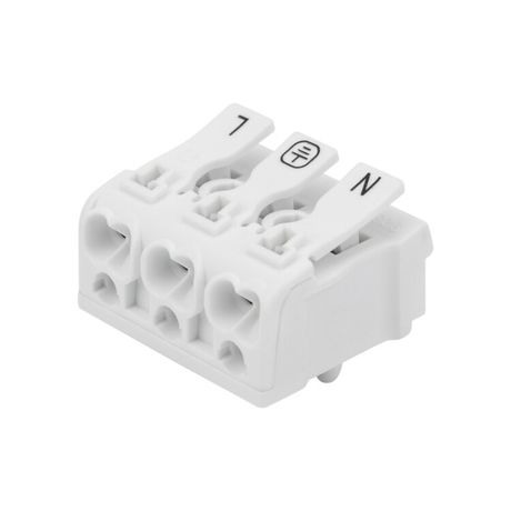 Клемма пружинная соединительная КСП 3-полюсная с монтажными ножками (100 шт./уп.) | 07-6215-1 REXANT MEET