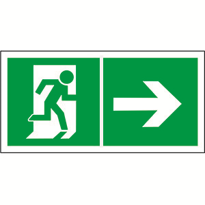 Пластина Напр. к эвакуационному выходу направо BL-3015A.E35 - a18178 BS