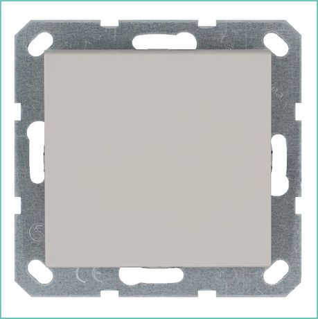 Выключатель одноклавишный 10A 250V~ с накладкой, цвет Тауп - G3011T Jasmart