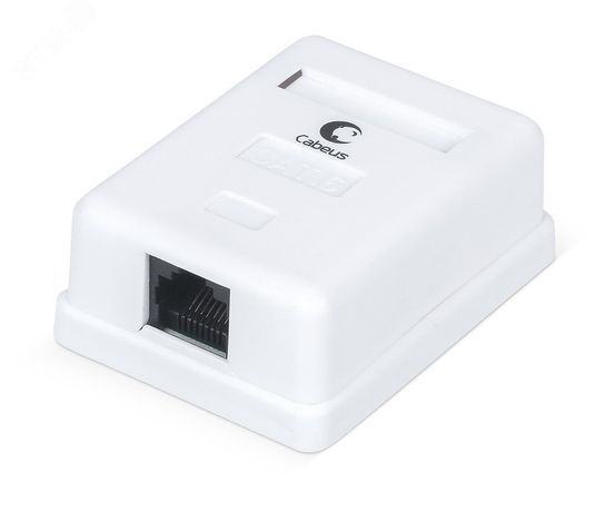 Розетка компьютерная одинарная внешняя WS-8P8C-Cat.6-1 RJ-45(8P8C) кат.6 Dual IDC Cabeus 7481c