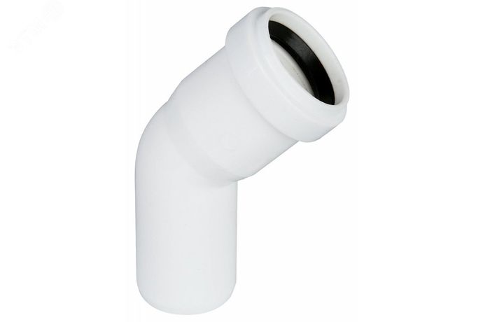 Отвод канализационный 40х45 град. белый - 559370 Ostendorf