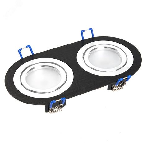 Светильник потолочный встраиваемый, MR16 G5.3, черный-хром, DL2812 | 48462 FERON