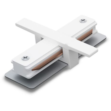 Компонент однофазной трековой системы LD1004 коннектор прямой для встраиваемого шинопровода, белый | 10357 FERON