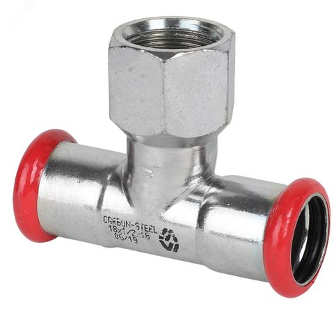 Тройник 28x1/2'x28 ВР (оцинкованная сталь) - CF.542.070407 MVI