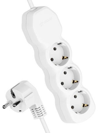 Удлинитель КОСМОС 10А 3 гн ПВС 3*0,75 5м с заземл. - YKsm5m-3g-Z(10A)P