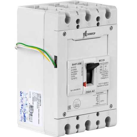 Выключатель автоматический в литом корпусе ВА57-35М-341810-200А-690AC-2000А-НР277AC-1П-УХЛ3 Контактор L250-000161 Legrand