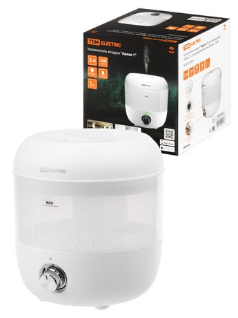 Увлажнитель воздуха "Ареал 1", ультразвуковой, объём 2 л, производительность 250 мл/ч, | SQ4013-0004 TDM