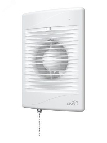 Вентилятор осевой вытяжной с индикацией работы и тяговым выключателем D125 - STANDARD 5-02 ЭРА 11384